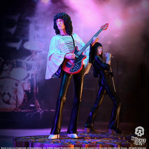 Knucklebonz Queen Rock Iconz Brian May II (Sheer Heart Attack Era) Statue
